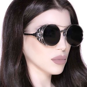 Killstar Baphomet Silver Sunglasses